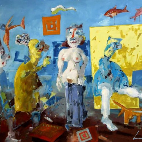Obraz olejny nr 15, 100×81 cm, 2023 — Zbigniew Leuszniewicz